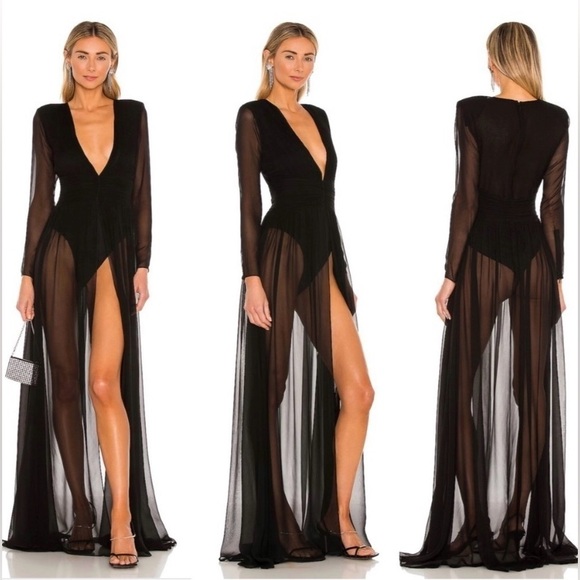 Retrofete Angela Silk Sheer Dress - Picture 4 of 8